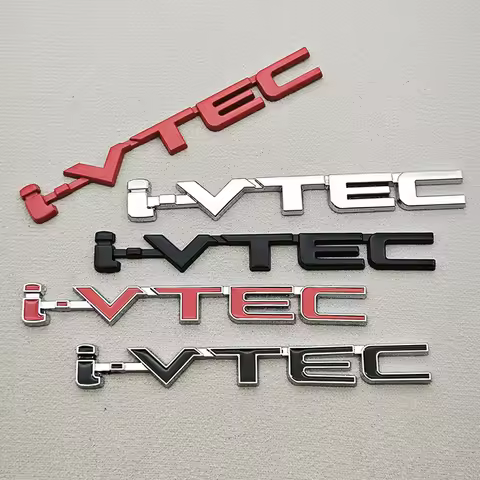 3D Metal i-IVTEC Logo Emblem Badge Decals Car Sticker For Honda City cb400 i-VTEC vfr800 Civic Accor