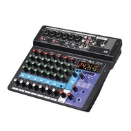 Professional Audio Mixer 8-Channel Sound Mixing Console A8 Support Bluetooth USB 48V Power Interface