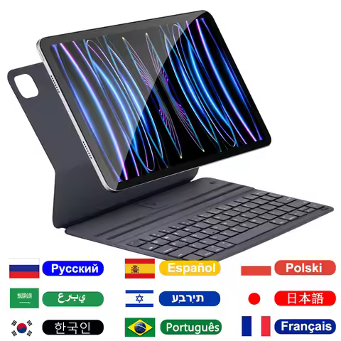 Lightweight Keyboard Cover For iPad Air 11 13 2024,iPad 10th Air 4 5 10.9‘’,For iPad Pro 11 12.9 Sma