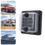 Waterproof Car Fuse Car Boat 6 Way / 12 Way Bracket Fuse 12v 24v Modified Fuse Box Terminal Block wi