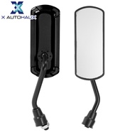 X AUTOHAUX 1 Set M10 Universal Motorcycle Rear View Mirrors Bar End Side Mirrors Mount Adjustable Ir