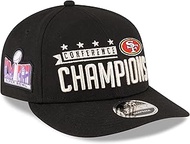 New Era Men's Black San Francisco 49ers 2023 NFC Champions Locker Room Low Profile 9FIFTY Snapback H
