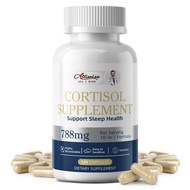 Alliwise Cortisol Supplements with Ashwagandha, Magnesium for Women Men Support Sleep & Calm, Balanc