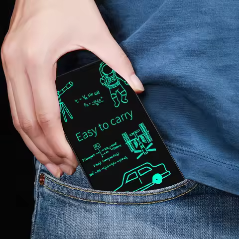 6.5" Full Screen LCD Writing Tablet, Portable Digital Notepad, Lightweight Pocket Design, Ideal For 