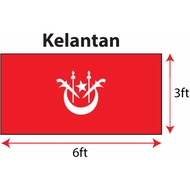 Kelantan Flag 3x6ft, Polymesh /Bendera Negeri Kelantan 3x6ft, Polymesh