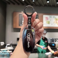 [READY STOCK]Audi car key Case Cover for A3 A4 A5 A6 A7 A8 E-tron Q5 Q8 C8 D5 TPU Gradient color Bla