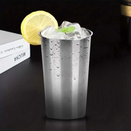 VERDOSTR HOSPORT Korean Stainless Steel Single Wall Glass 500ml - H13