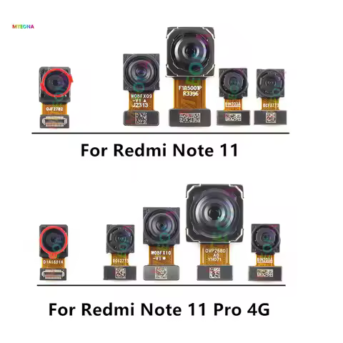Front Rear Back Camera For Xiaomi Redmi Note 11 Pro 4G Note11 Camera Module Backside View Replacemen