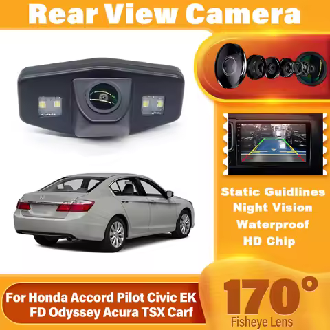 170Degree Wide Angle HD CCD 108X7200P Special Vehicle Rear View Camera For Honda Accord Pilot Civic 