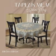 Estonia Round Print Guest Tablecloth 108x108 Cm Round Tablecloth/ 1x1