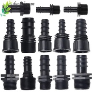 DUCKIHOGAN Screw Joint, PE Female Male Thread Garden Hose Barb Connector, 16mm 20mm 25mm 1/2 3/4 To 