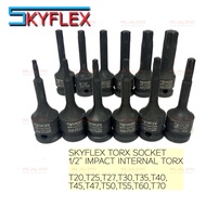 SKYFLEX 1/2" IMPACT INTERNAL TORX SOCKET T20, T25, T27, T30, T35, T40, T45, T47, T50, T55, T60, T70 