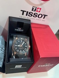 Tissot seastar 1000系列 黑金款 機械錶 矽膠錶帶 現貨一隻 當天出貨✅