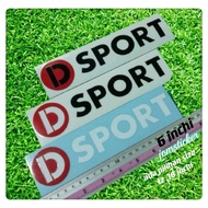Sticker D Sport (sticker cutting)