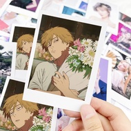 Denji 3inch 30pcs Card Chainsaw Man Anime Goods Kawaii Bookmark Pagination Mark Cute Book Clip Lomo 