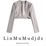 2023 Niche Designer Style ins Hot Girl Ultra Short Waistcoat Small Blazer Shawl Small Suit Cardigan Women