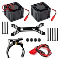 RC Car Upgrade Dual Cooling Fan 4985 1717 Motor Heat Sink Kit for 1/5   6S 8S  KRATON Outcast Black