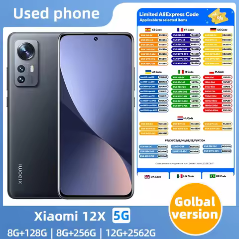 Xiaomi 12x Android 5G Unlocked 6.28 inch 12GB RAM 256GB ROM All Colours in Good Condition Original u