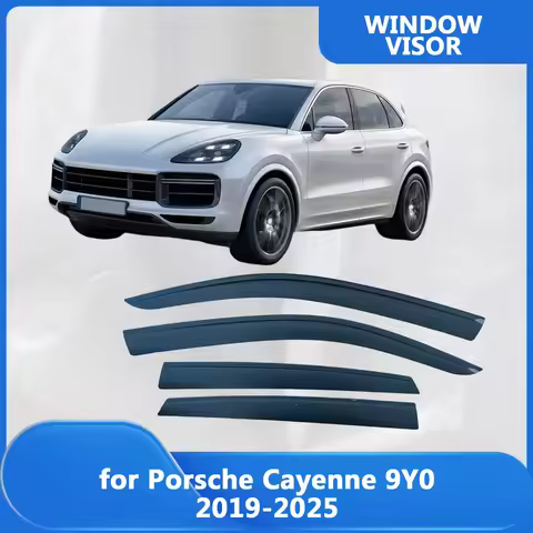 Window Visor for Porsche Cayenne 9Y0 2019 2020 2021 2022 2023 2024 2025 Wind Deflectors Rain Guards 
