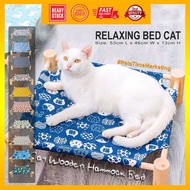 Cat Bed House / Cat Hammocks / Bed Wood Canvas / Buaian Rumah Kucing Kayu Kanvas / Tempat Tidur Kucing