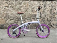 2025 新款 FNHON PD2018 TIAGRA 10速 油剎 20吋 451 平焊鋁合金車架折叠車 送水架前後蛙燈叮叮