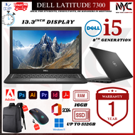 Dell Latitude 7300 i5 8th Gen 16GB RAM 512GB SSD 13.3" FHD IPS Business Laptop Windows 11 With 1Year