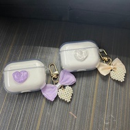 luxury clear love case For QCY Crossky C30/C30S T20 HT03 HT07 T17 T8/T8s/T8pro Case soft Silicone ea