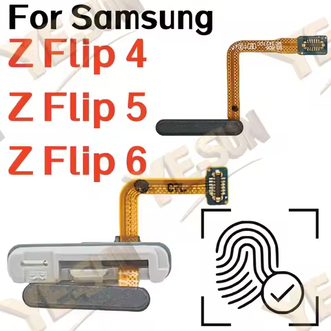 For Samsung Galaxy Z Flip 4 Galaxy Z Flip 5 Z Flip 6 Fingerprint Sensor Home Return Key Menu Button 