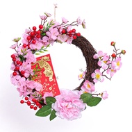 Decorative Wreath CNY Many Sizes H88 With Lights