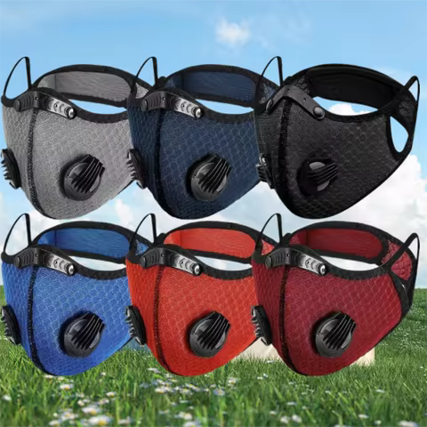 Breathable Ergonomic Dust Mask Nose Clamp Anti-Dust Respirator Mask Reusable Washable Activated Carb