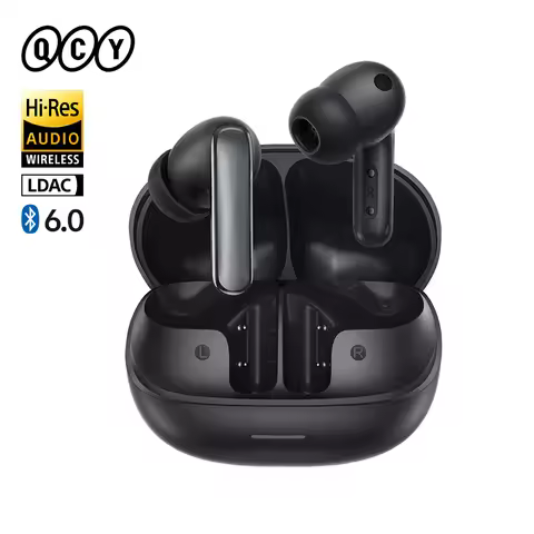 QCY MeloBuds N65 Wireless Earbuds BT 6.0 AI ANC LDAC Hi-Res Audio Head-Tracking Spatial Sound Headse