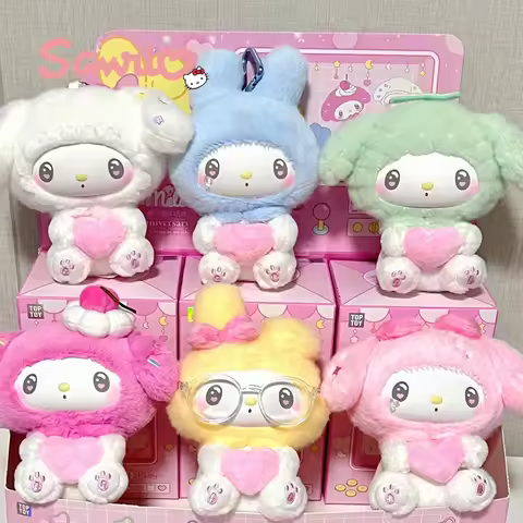 Pre-Sale Sanrio My Melody 50th Anniversary Milk Candy Series Blind Box Plush Rubber Cute Backpack Pe