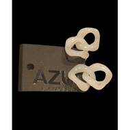 Earrings Japanese azul by moussy White Cream Marble Hoop