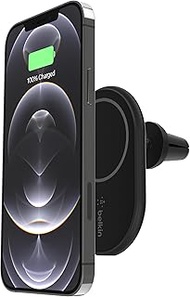 Belkin Magnetic Wireless Car Charger - MagSafe Compatible Car Mount Wireless Charger - Air Vent Moun