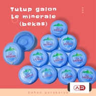 5 Tutup galon le mineral 15L bekas untuk bahan prakarya dan kebutuhan lainnya