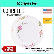 Corelle Loose (7710-LP) 26cm Rim Dinner Plate (Country Rose / Plum)