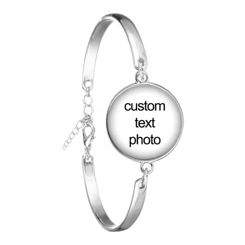 Custom Photo Bracelet Mum Dad Baby Grandpa Parents Custom Gifts Personalized Bracelets With Picture 
