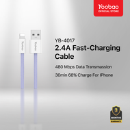 Yoobao 4015/4017 120cm/200cm I Fast Charging 2.4A USB A to Lightning I Data Transmission Cable