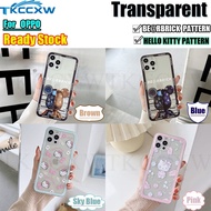 Transparent Casing for OPPO Find X2 X3 Lite Reno 5K 4 5 6 Pro Plus Reno 4 5 6 Phone Case Fashion Bearbrick Cute Hello Kitty Pattern Soft TPU Slim Straight edge Clear Back Cover