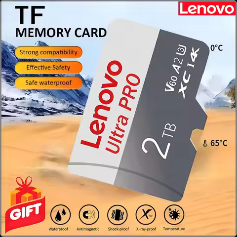 Lenovo 2TB 1TB Micro TF/SD Card 256GB 512GB Memory Cards High Speed SD Flash Card V30 Memory Card Fo