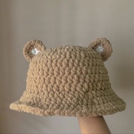 [HANDMADE] Crochet bear hat - Crochet bear hat