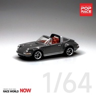 1:64 POP RACE MODEL - Singer 911 (964) Targa Metal Gray Color