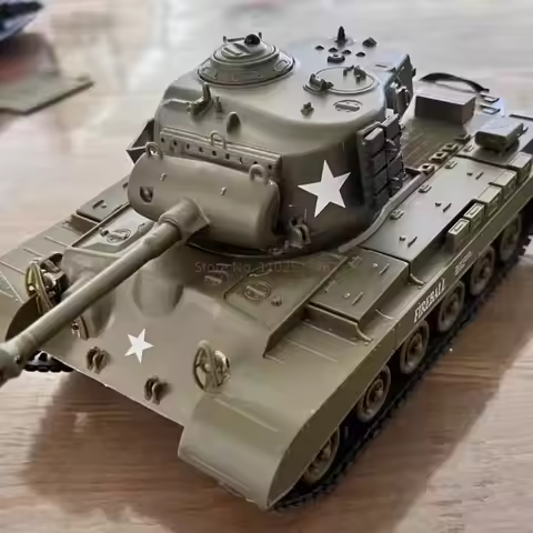 1/30 Henglong Rc Tanks,Sherman Vs Pershing Infrared Battle Tanks 2.4ghz Rc Battling Panzer Remote Co