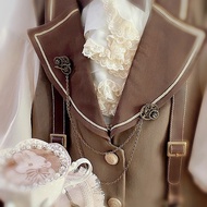 Steampunk Accessories Accessories Gear Chain Collar Pin Gay Collar Flower Pin lolita Brooch 811