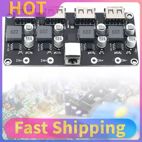 High-Efficiency USB QC3.0 QC2.0 DC-DC 6V-32V 1S/2S/4S Precision Buck Converter Power Supply Module B