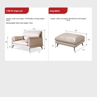 โซฟา l shape genuine leather sofa set for living room green modern