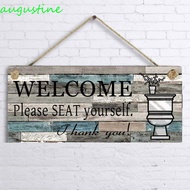 AUGUSTINE Plaque Pendant Tag Vintage Creative for Coffee Shop Hanging Wooden Coffee Bar Plaques