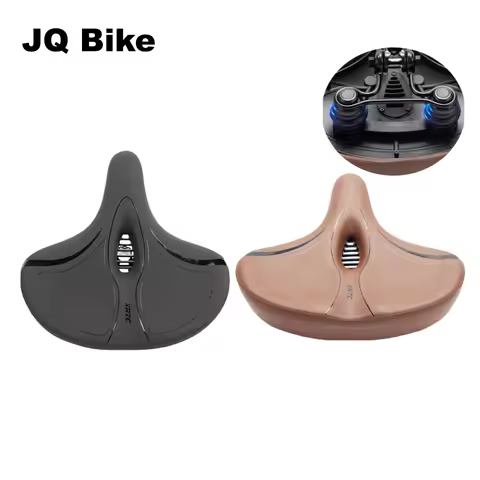 Wide Big Bicycle Seat Extra Soft Padded Bike Saddle Replacement for Mountain Bike or Exercise Bike