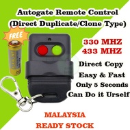 [Ready Stock] Clone Type/Direct Copy AutoGate Door Remote Control SMC5326 330MHz 433MHz Auto Gate Wireless Remote