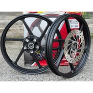 KOZI R6 SPORT RIM LIMITED SIZE F1.8X17 R2.15X17 HIGH QUALITY SPORT RIM RIM DEPAN LC4S 4LUBANG BELAKA